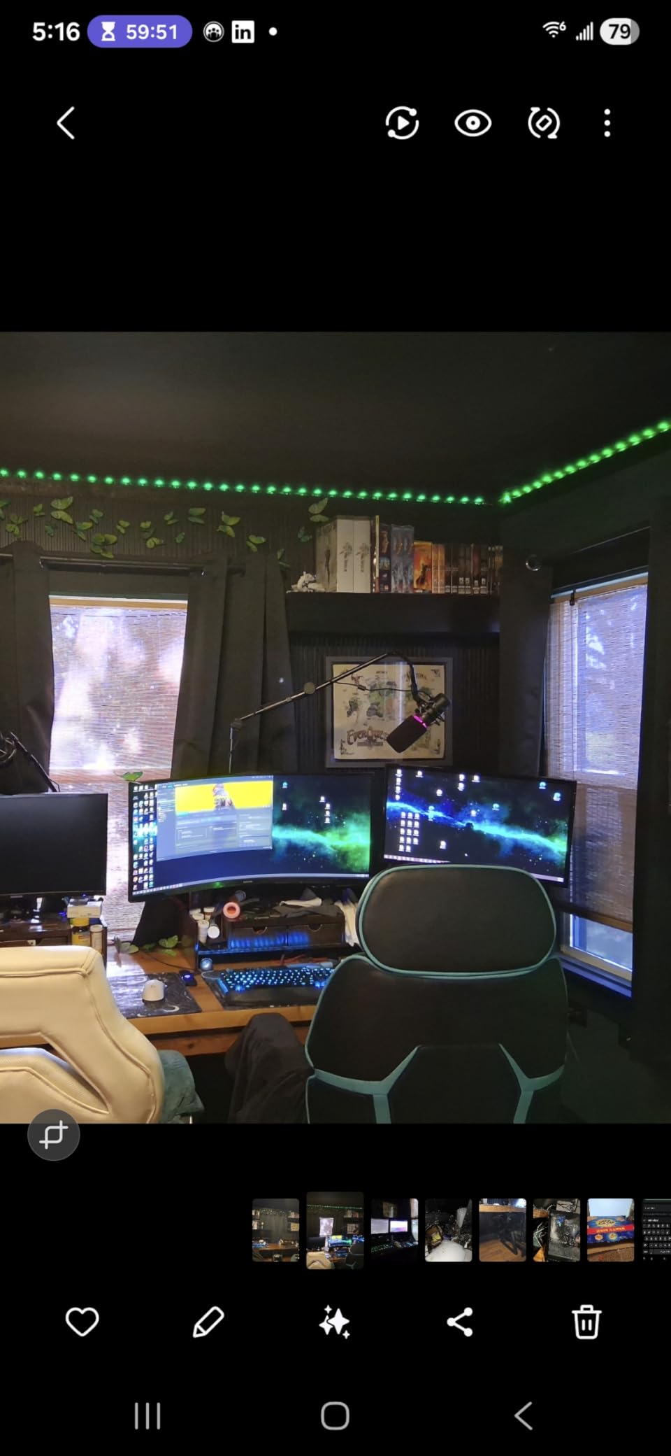 SAMSUNG 34' Odyssey G5 Ultra-Wide Gaming Monitor with 1000R Curved Screen, 165Hz, 1ms, FreeSync Premium, Large Display, Eye Comfort, Multiple Ports, WQHD, LC34G55TWWNXZA, Black - Customer Photo 1