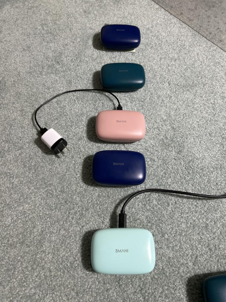 bmani Noise Cancelling Earbuds Wireless Ear Buds Bluetooth Headphones with 80H Playtime LED Display Case, Over-Ear Hook with Mic, Easy Button Controls, Sports Earphones for Running Workout Gym Black - Customer Photo 1