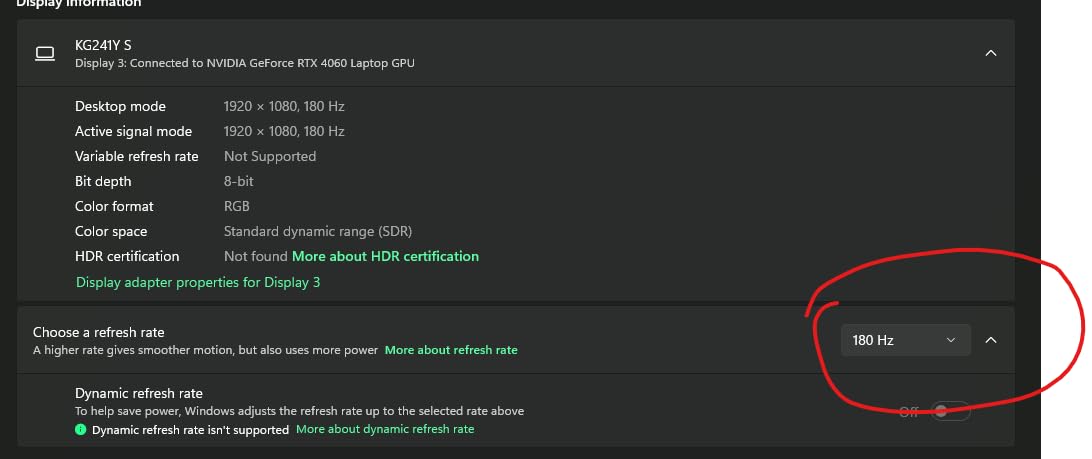 Acer Nitro KG241Y Sbiip 23.8 Acer Nitro KG241Y Sbiip 23.8