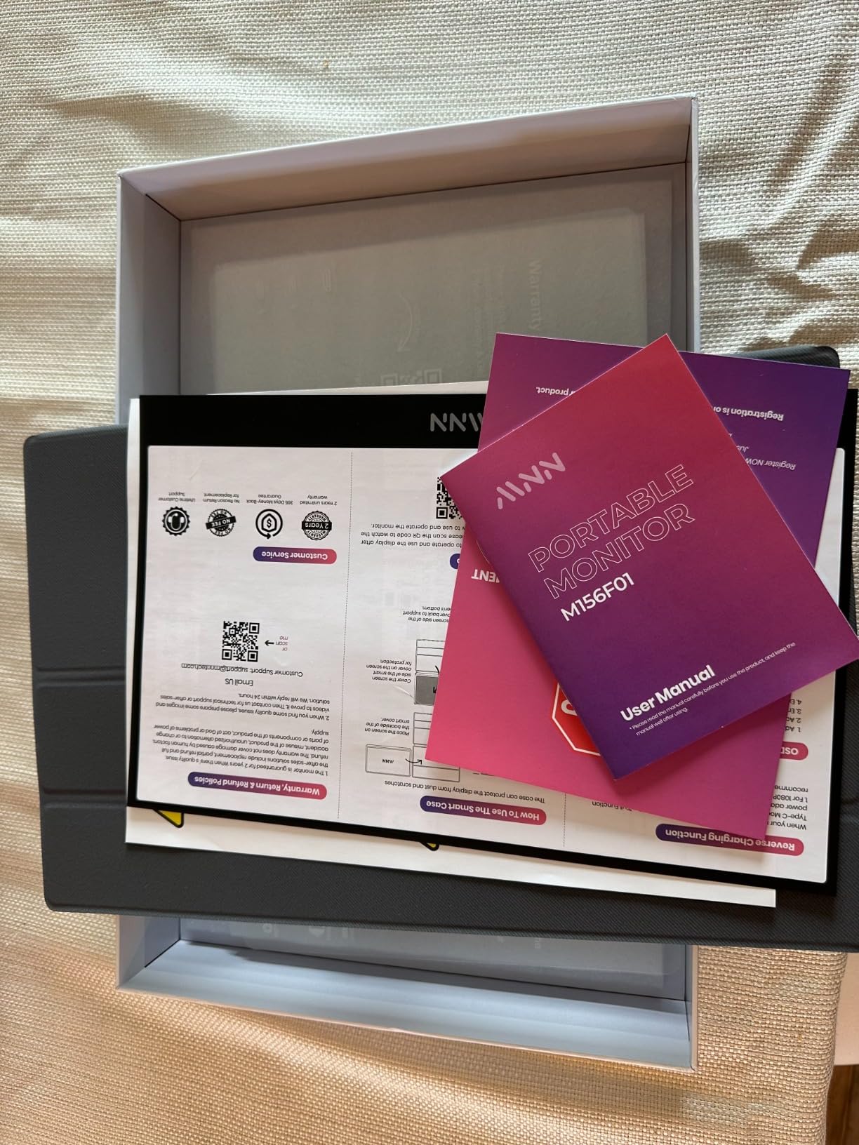 MNN Portable Monitor 15.6inch FHD 1080P USB C HDMI Gaming Ultra-Slim IPS Display w/Smart Cover & Speakers,HDR Plug&Play, External Monitor for Laptop PC Phone Mac (15.6'' 1080P) Customer Review MNN Portable Monitor 15.6inch FHD 1080P USB C HDMI Gaming Ultra-Slim IPS Display w/Smart Cover & Speakers,HDR Plug&Play, External Monitor for Laptop PC Phone Mac (15.6'' 1080P) - Customer Photo 2