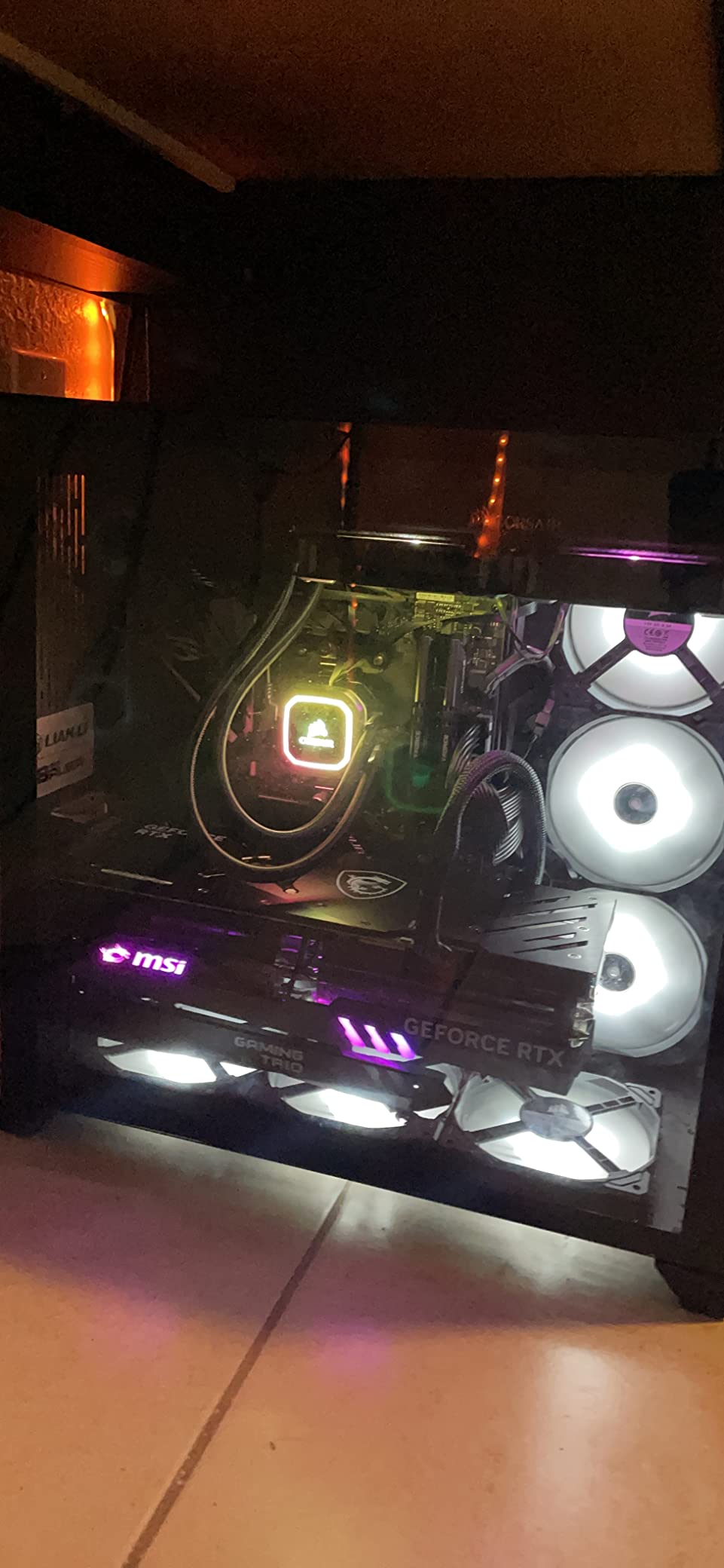 Gaming GeForce RTX 4090, 24GB GDRR6X, 384-Bit, Boost Clock: 2595 MHz, HDMI/DP Nvlink Tri-Frozr 3 Ada Lovelace Architecture OC Graphics Card (RTX 4090 Gaming X Trio 24G) - Customer Photo 4