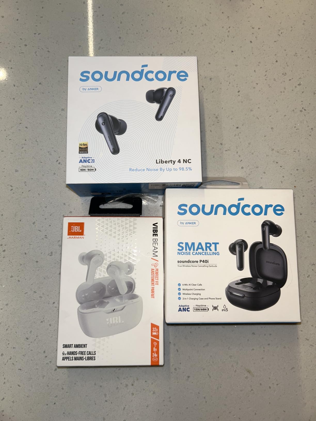 JBL Vibe Beam - True Wireless JBL Deep Bass Sound Earbuds, Bluetooth 5.2, Water & Dust Resistant, Hands-free call with VoiceAware, Up to 32 hours of battery life (Black) - Customer Photo 4