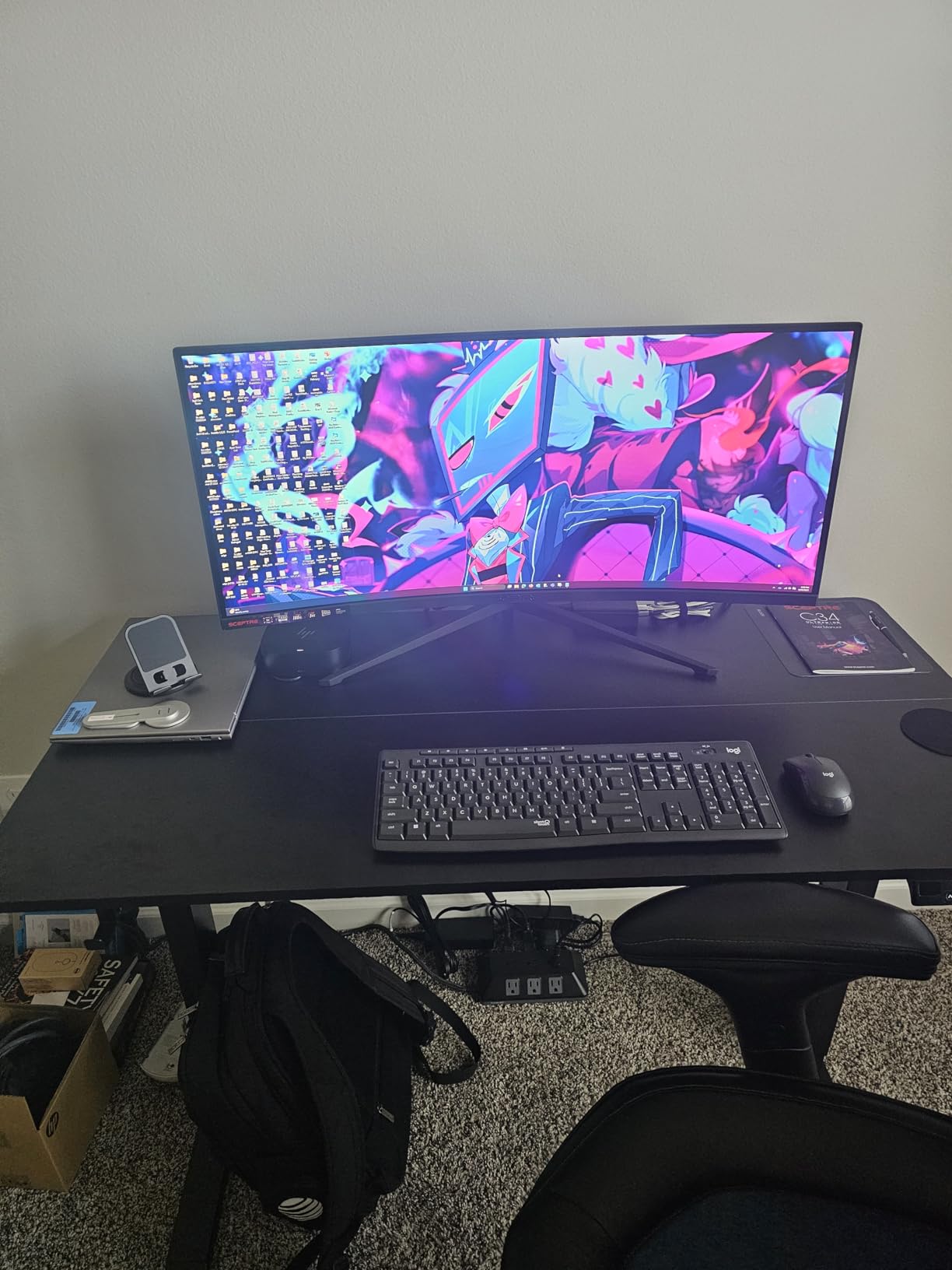 Sceptre 34-Inch Curved Ultrawide WQHD Monitor 3440 x 1440 R1500 up to 180Hz/165Hz DisplayPort x2 99% sRGB 1ms Picture by Picture, Build-in Speakers Machine Black 2025 (C345B-QUT168) - Customer Photo 3