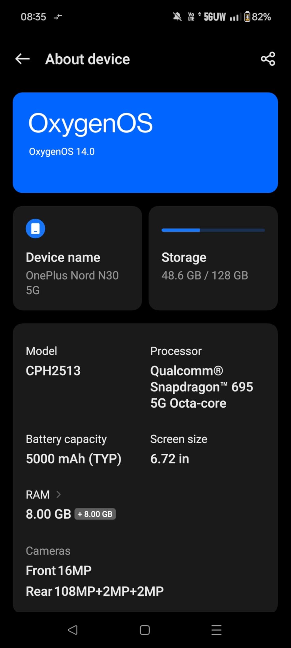 OnePlus Nord N30 5G | Unlocked Dual-SIM Android Smart Phone | 6.7