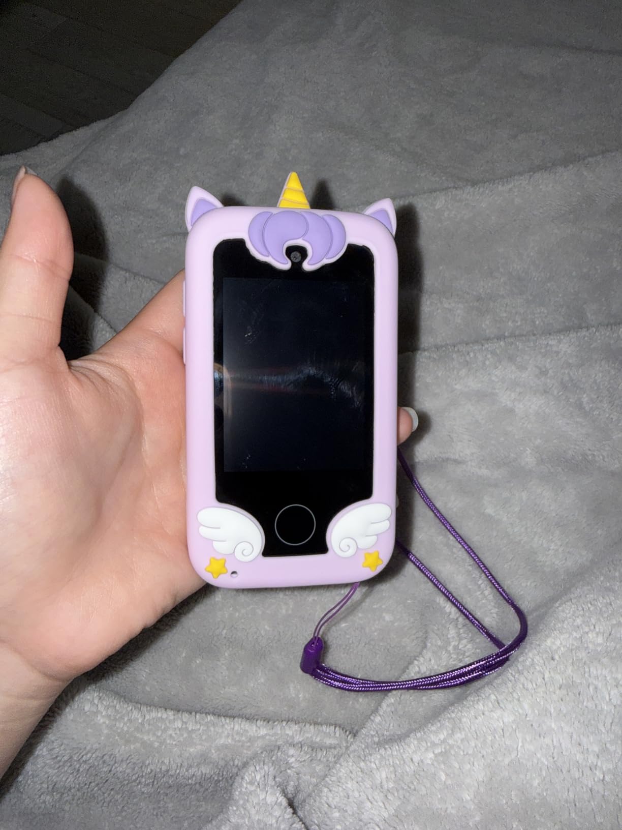 KOKODI Kids Smart Phone, Touchscreen HD Dual Camera Cell Phone for Kids, Christmas Birthday Gifts Dinosaur Child Play Phone for Boys 3-10, Travel Toy Preschool Learning Education Toy - Customer Photo 1