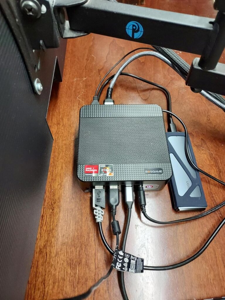 BOSGAME P4 Light Gaming Mini PC, Ryzen 7 5825U, 32GB RAM 1TB SSD, 11 Pro Triple 4K 60HZ Displays Desktop Computers, Support PS3 Emulator Micro PC, HDMI+DP+Type-C, WiFi 6E, BT5.2, Dual 2.5GbE LAN - Customer Photo 2