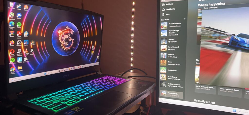 MSI Katana 15 15.6" 165Hz QHD Gaming Laptop: Intel Core i7-13620H, NVIDIA Geforce RTX 4070, 16GB DDR5, 1TB NVMe SSD, Cooler Boost 5, Win 11: Black B13VGK-2000US - Customer Photo 2