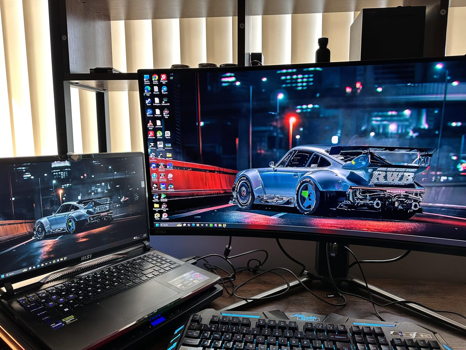 MSI MPG 341CQPX QD-OLED 34-inch Curved OLED Gaming Monitor, 3440 x 1440 (UWQHD), 0.03ms Response time, 240Hz, True Black HDR 400, HDMI, DP Port, USB Type C, Tilt, Height Adjustable - Customer Photo 1