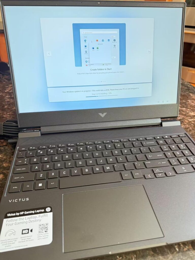 HP Victus 15.6 HP Victus 15.6" 144Hz FHD Gaming Laptop,AMD Ryzen 5 7535HS,16GB DDR5 RAM,512GB SSD,AMD Radeon RX 6550M,Beats RTX 2050,Backlit Keyboard,Windows11 Pro, Mica Silver - Customer Photo 2