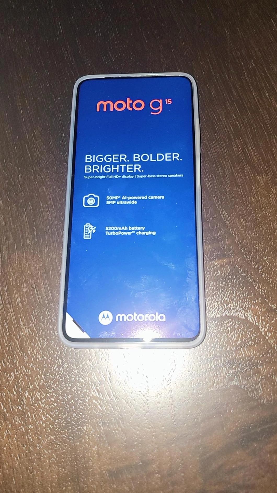 Motorola Moto G15 4G LTE (XT2521-2) 4+256GB Dual Sim | GSM Unlocked | International Model | for T-Mobile, Metro PCS, Mint & Tello - (Gray) - Customer Photo 3