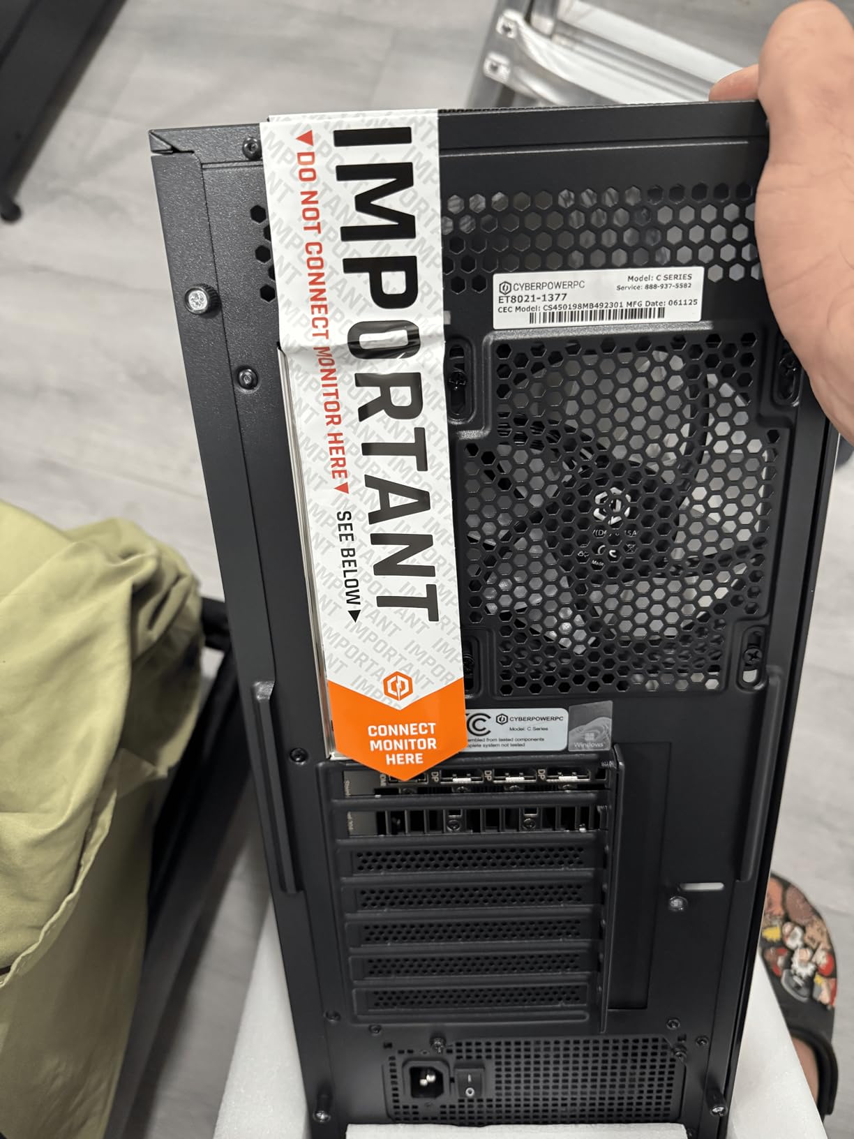 CyberPowerPC Gamer Xtreme VR Gaming PC, Intel Core i5-13400F 2.5GHz, GeForce RTX 5060 8GB, 16GB DDR5, 1TB PCIe 4.0 SSD, WiFi Ready & Windows 11 Home (GXiVR8060A40) - Customer Photo 1