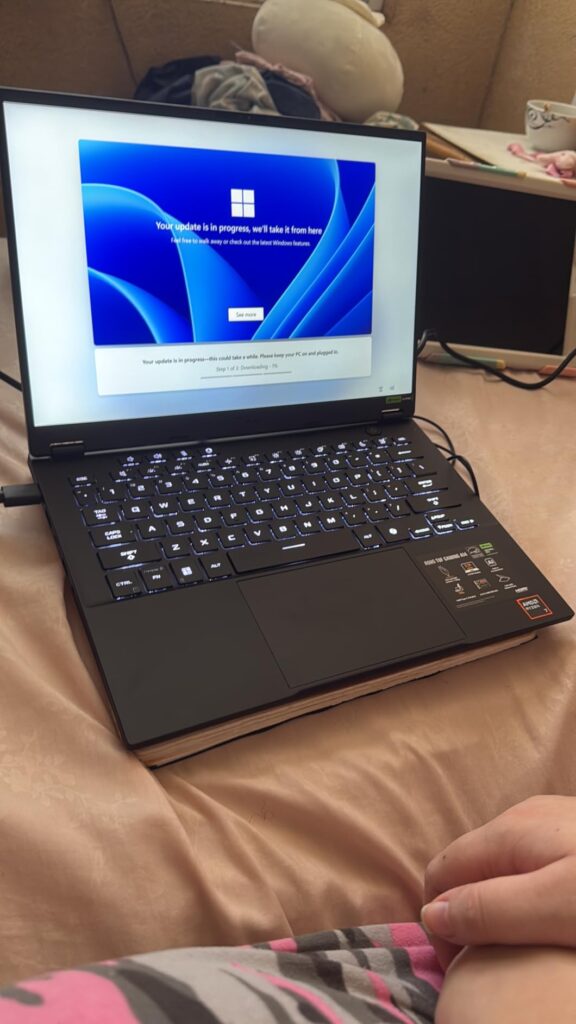 ASUS TUF Gaming A14 Copilot+ PC Gaming Laptop, 14" WQXGA 16:10 165Hz Display, AMD Ryzen™ AI 7 8845HS, NVIDIA® GeForce RTX™ 4050, 16GB LPDDR5X, 512GB PCIe® Gen 4.0 SSD, Wi-Fi 6E, Windows 11 Home - Customer Photo 1