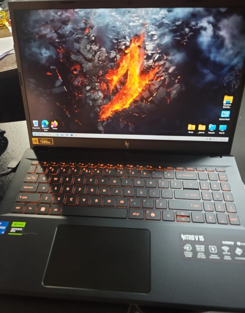 Acer Nitro V Gaming Laptop | Intel Core i5-13420H Processor | NVIDIA GeForce RTX 4050 Laptop GPU | 15.6 Acer Nitro V Gaming Laptop | Intel Core i5-13420H Processor | NVIDIA GeForce RTX 4050 Laptop GPU | 15.6" FHD IPS 165Hz Display | 8GB DDR5 | 512GB Gen 4 SSD | Wi-Fi 6 | Backlit KB | ANV15-52-586Z - Customer Photo 2