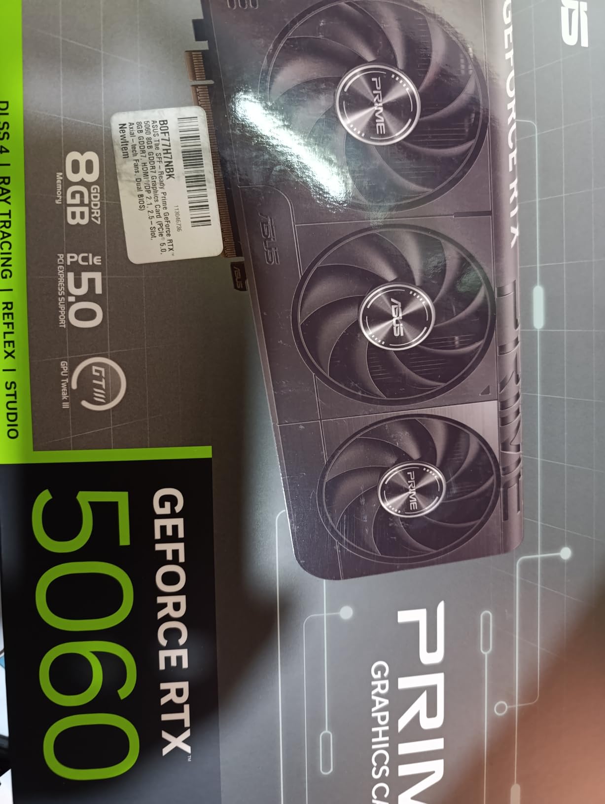 ASUS TUF Gaming GeForce RTX ™ 5060 8GB GDDR7 OC Edition Gaming Graphics Card (PCIe® 5.0, HDMI®/DP 2.1, 3.1-Slot, Military-Grade Components, Protective PCB Coating, axial-tech Fans) - Customer Photo 5