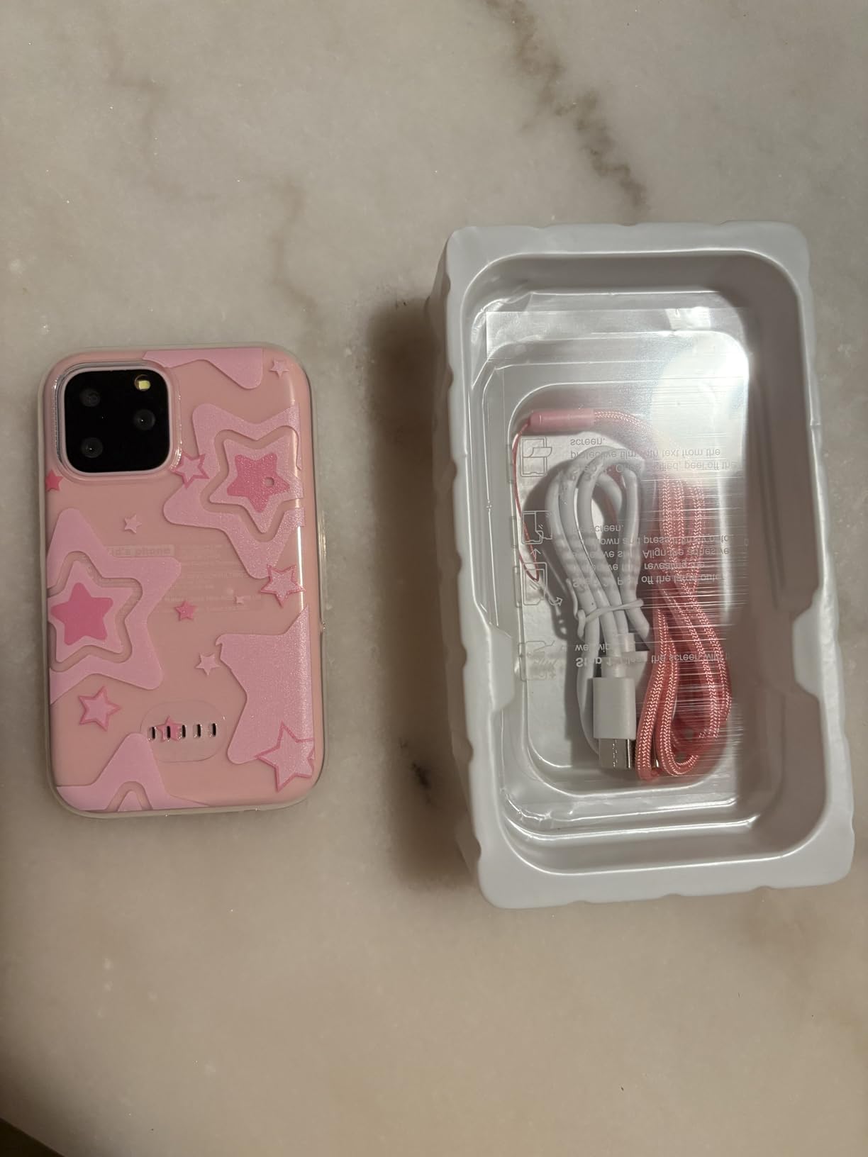 Kids Smart Phone for Girls, 3.5'' Touchscreen Kid Phones Toys for Girls 3 4 5 6 7 8 Years Old, Christmas Birthday Gift for Ages 3-8, Toddler Phone with Dual Camera, Music Player, Game, Habit Tracker - Customer Photo 1