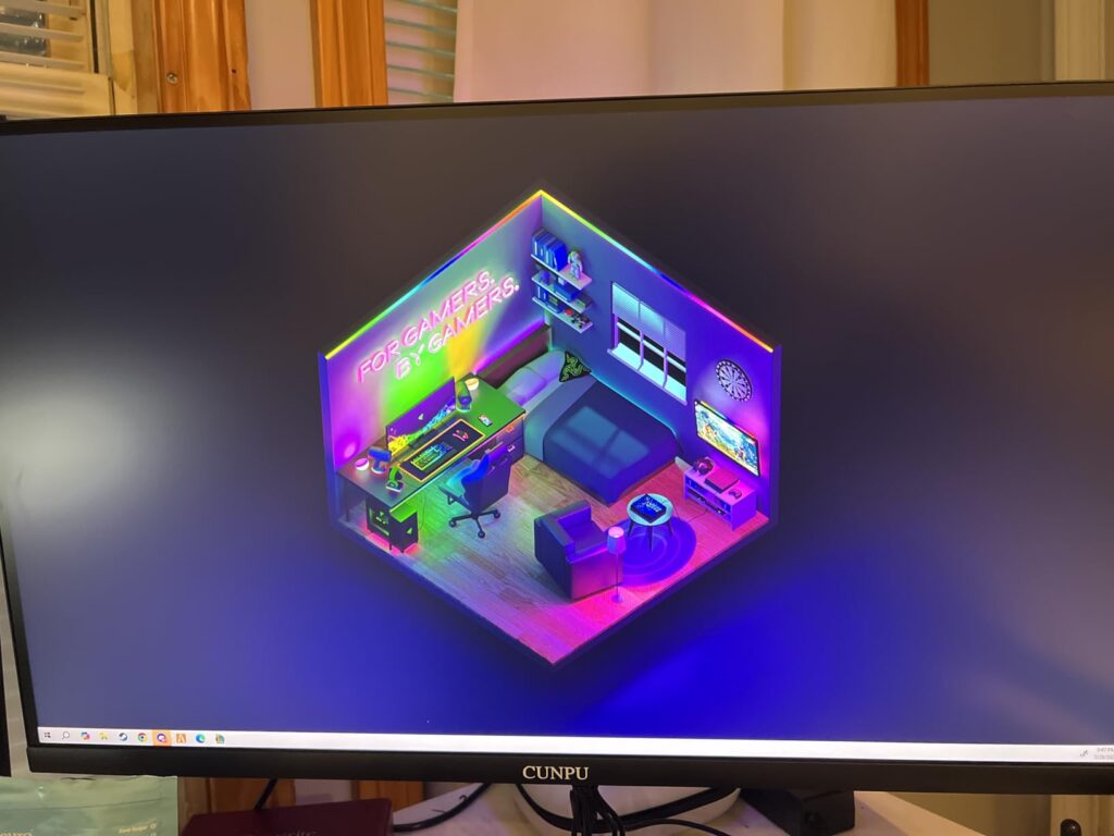 CUNPU 32 Inch 4k Gaming Monitor, 144Hz UHD Fast IPS Panel, 1ms GTG, sRGB 120%,10 Bit, Gsync & FreeSync, Support Xbox PS5 4k 120Hz VRR ALLM, HDMI 2.1,DP 1.4, Height/Vertical Adjustment - Customer Photo 5