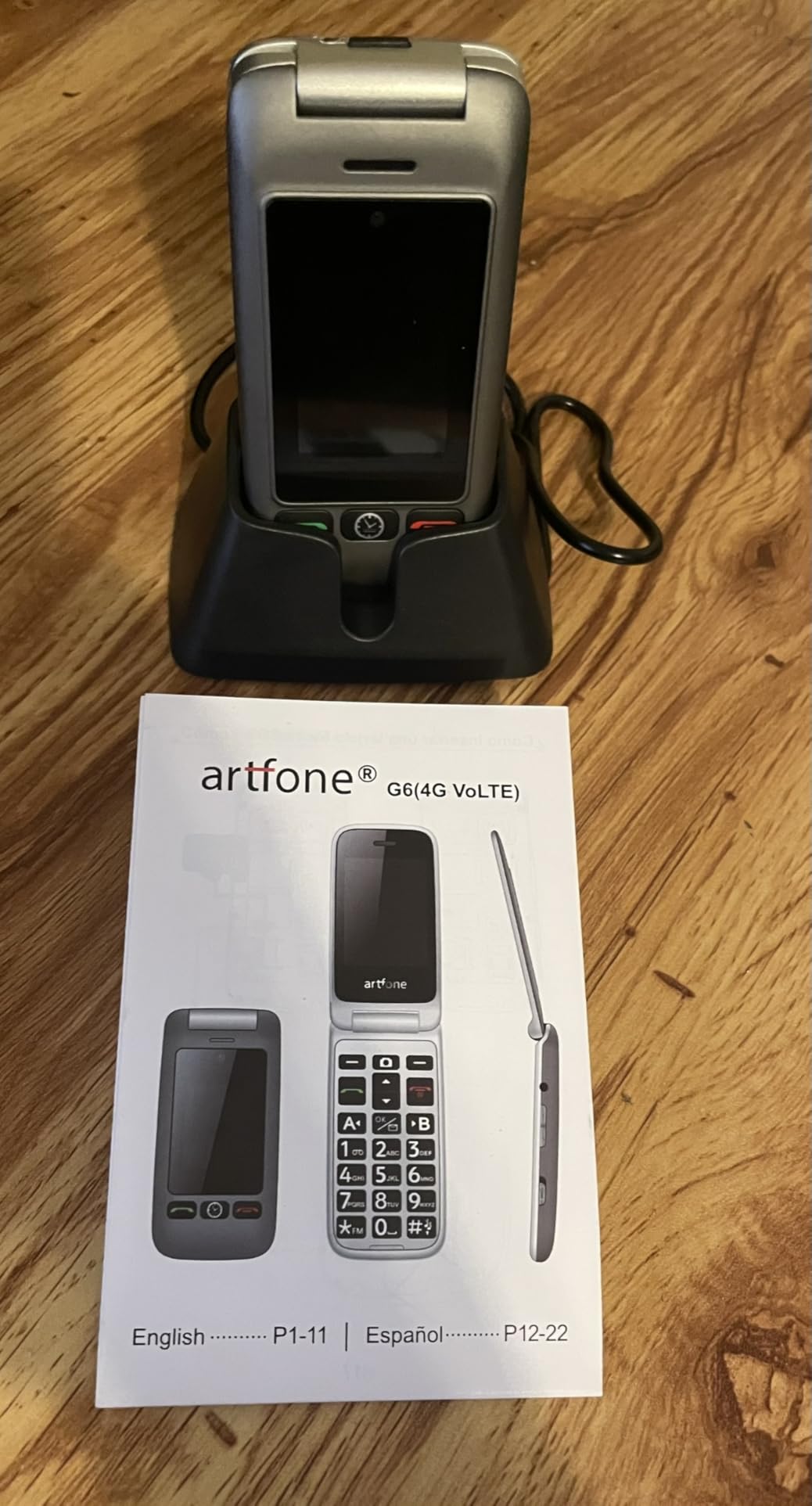 G6 Pro Grey - 4G LTE Flip Phone Unlcoked丨Cell Phone for Seniors丨2.4