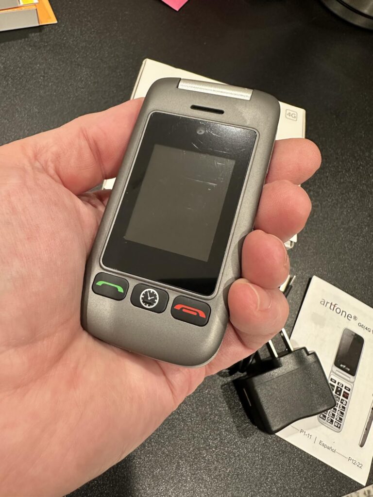 G6 Pro Grey - 4G LTE Flip Phone Unlcoked丨Cell Phone for Seniors丨2.4" Dual-LCD丨SOS Button丨Loud Speaker丨Camera丨Charging Dock丨Talking Clock丨Speed Dial丨 Hands-free丨Dumb Phone丨Caller-ID丨Large Fonts - Customer Photo 4