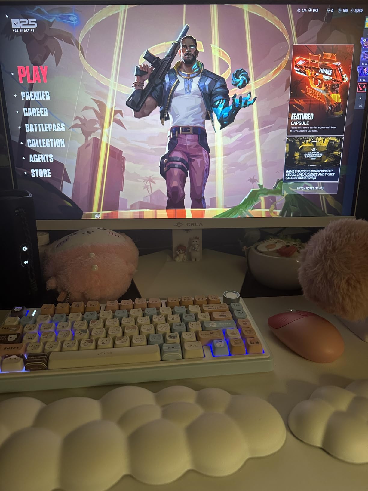 CRUA 34'' Ultrawide Gaming Monitor 120HZ, 21:9 WFHD 2560X1080 IPS Panel Computer Monitors with Built-in Speakers, Support AMD FreeSync, 120% sRGB, DP1.4 & HDMI1.4, Wall Mountable Installs-White - Customer Photo 3