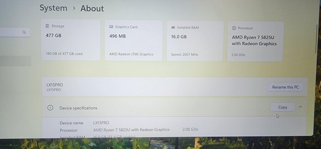 2025 Gaming Laptop with AMD Ryzen7 5000 Series(Up to 4.3GHZ,8C/16T),AMD Radeon Graphics,16GB DDR4x2 512GB SSD Notebook Computer with Numeric Keyboard,15.6 inch IPS Display,WIFI6,Type-C Customer Review 2025 Gaming Laptop with AMD Ryzen7 5000 Series(Up to 4.3GHZ,8C/16T),AMD Radeon Graphics,16GB DDR4x2 512GB SSD Notebook Computer with Numeric Keyboard,15.6 inch IPS Display,WIFI6,Type-C - Customer Photo 4