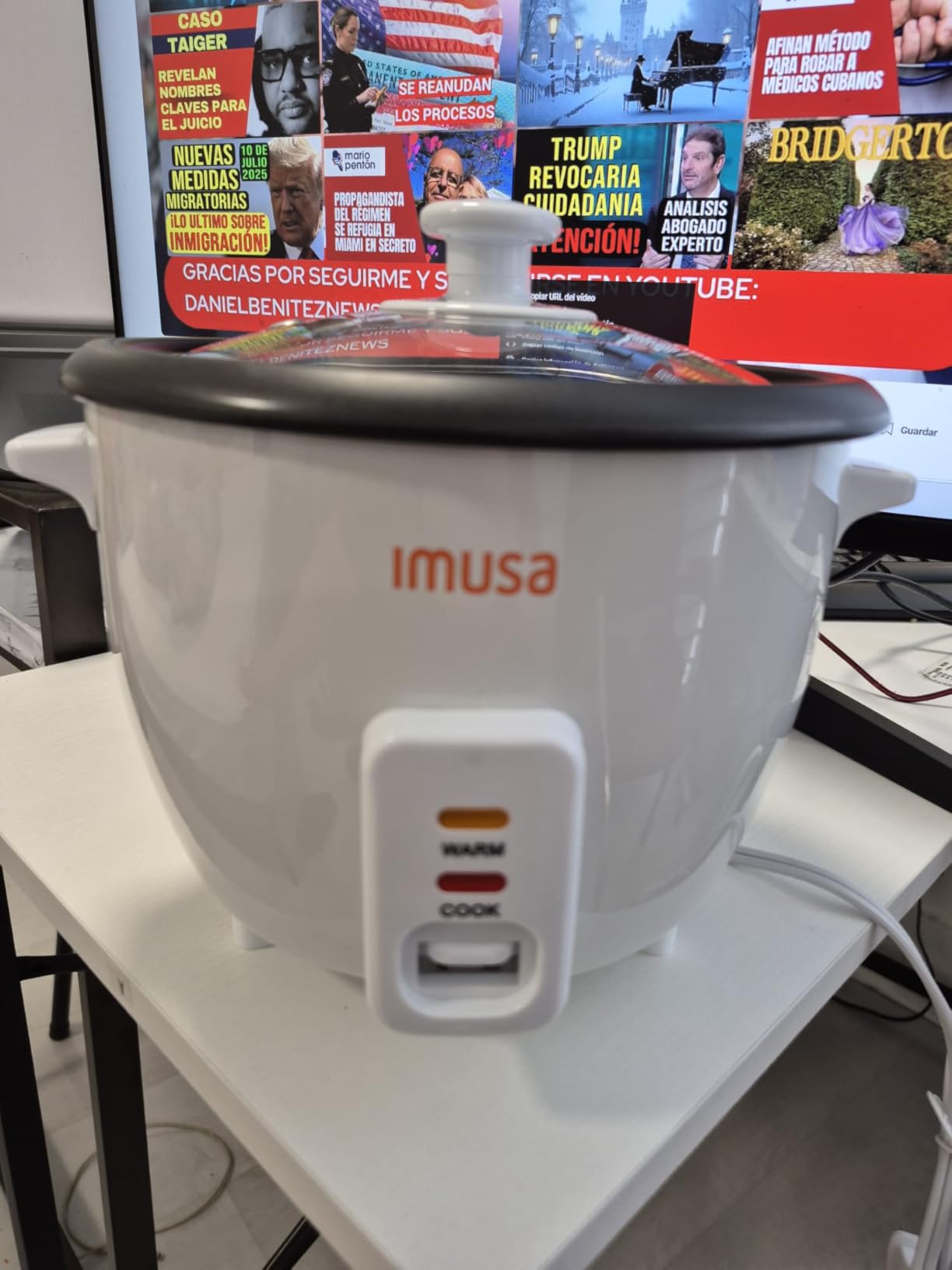 IMUSA USA GAU-00012 Electric NonStick Rice Cooker 5-Cup (Uncooked) 10-Cup (Cooked), White - Customer Photo 3