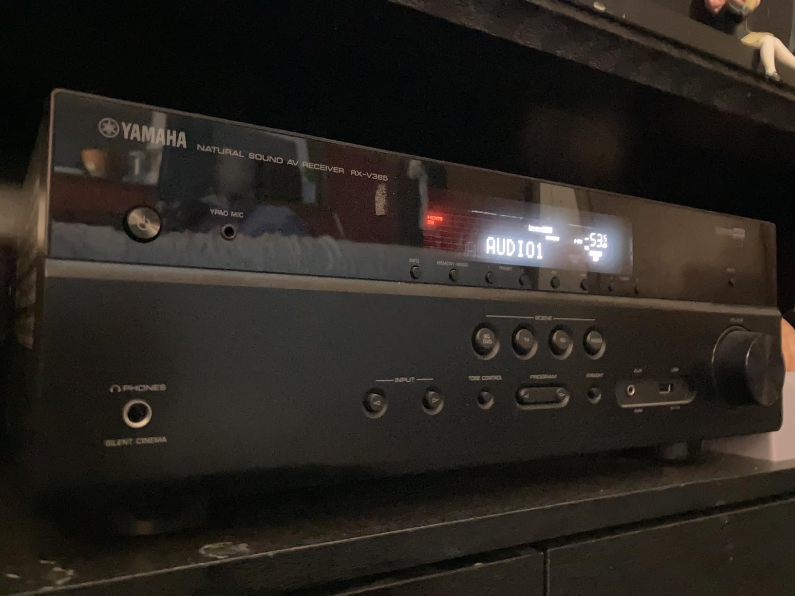 YAMAHA RX-V385 5.1-Channel 4K Ultra HD AV Receiver with Bluetooth Customer Review YAMAHA RX-V385 5.1-Channel 4K Ultra HD AV Receiver with Bluetooth - Customer Photo 1