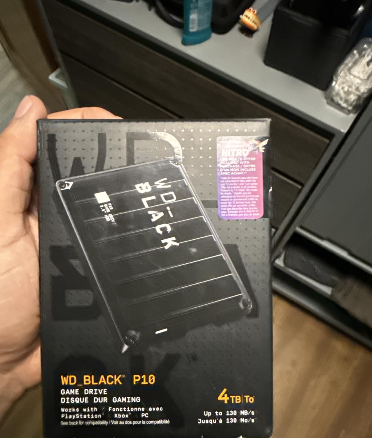 WD_BLACK 5TB P10 Game Drive, Portable External Hard Drive, Works with Playstation, Xbox, & PC - WDBA3A0050BBK-WESN - Customer Photo 1