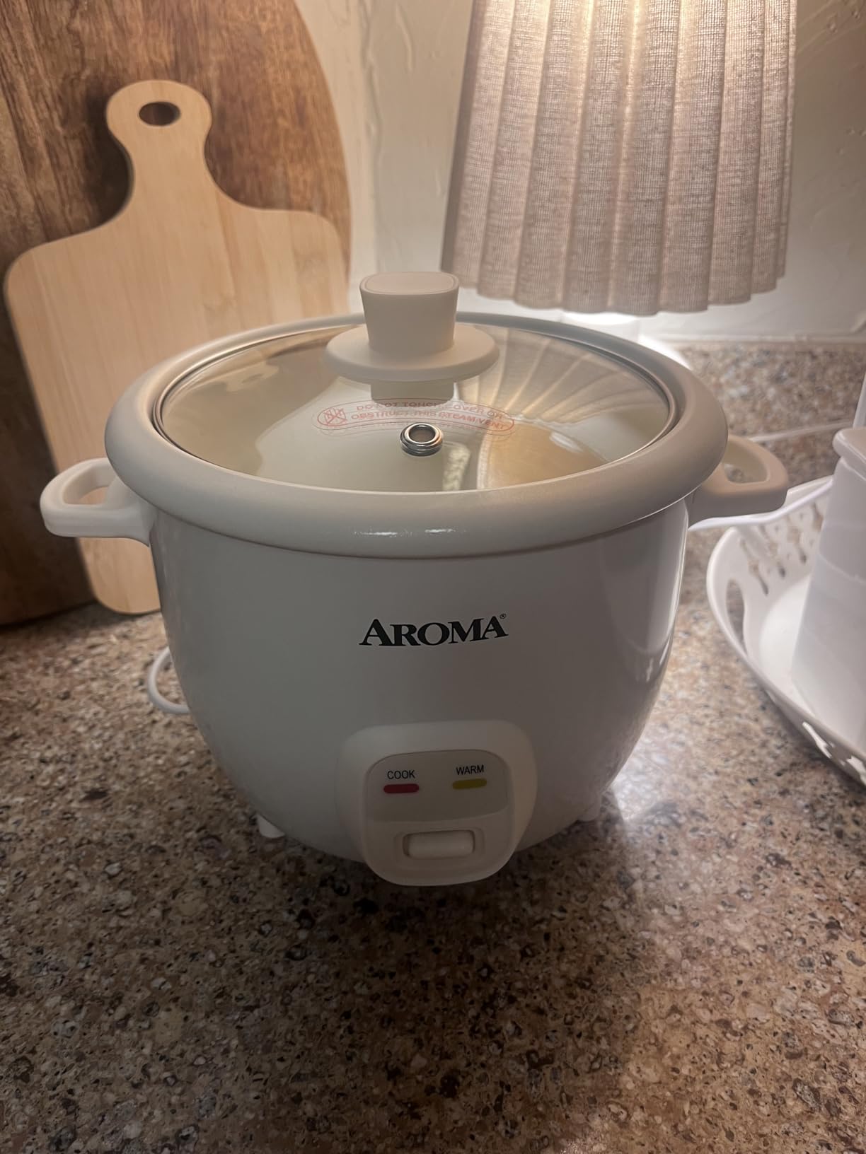 AROMA CoreCoat Pot-Style Rice Cooker with One-Touch Control and Non-Stick Ceramic Coating (6 Cups Cooked, 3 Cups Uncooked) - Customer Photo 2
