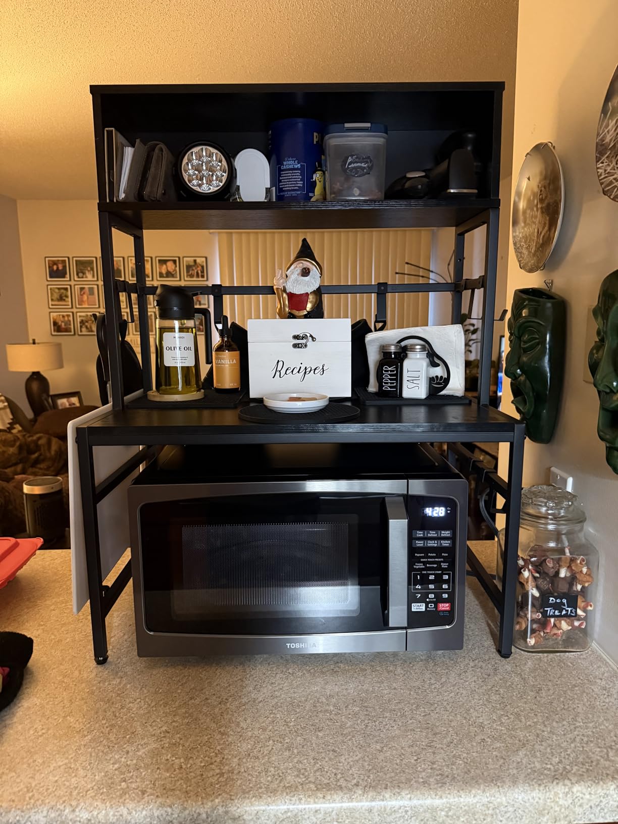 TOSHIBA ML-EM09PA(SS) Small Microwave Oven with 6 Auto Menus, Mute Function & Child Lock, LED Lighting, 0.9 Cu Ft, 10.6 Inch Removable Turntable, 900W, Countertop, Stainless Steel - Customer Photo 2