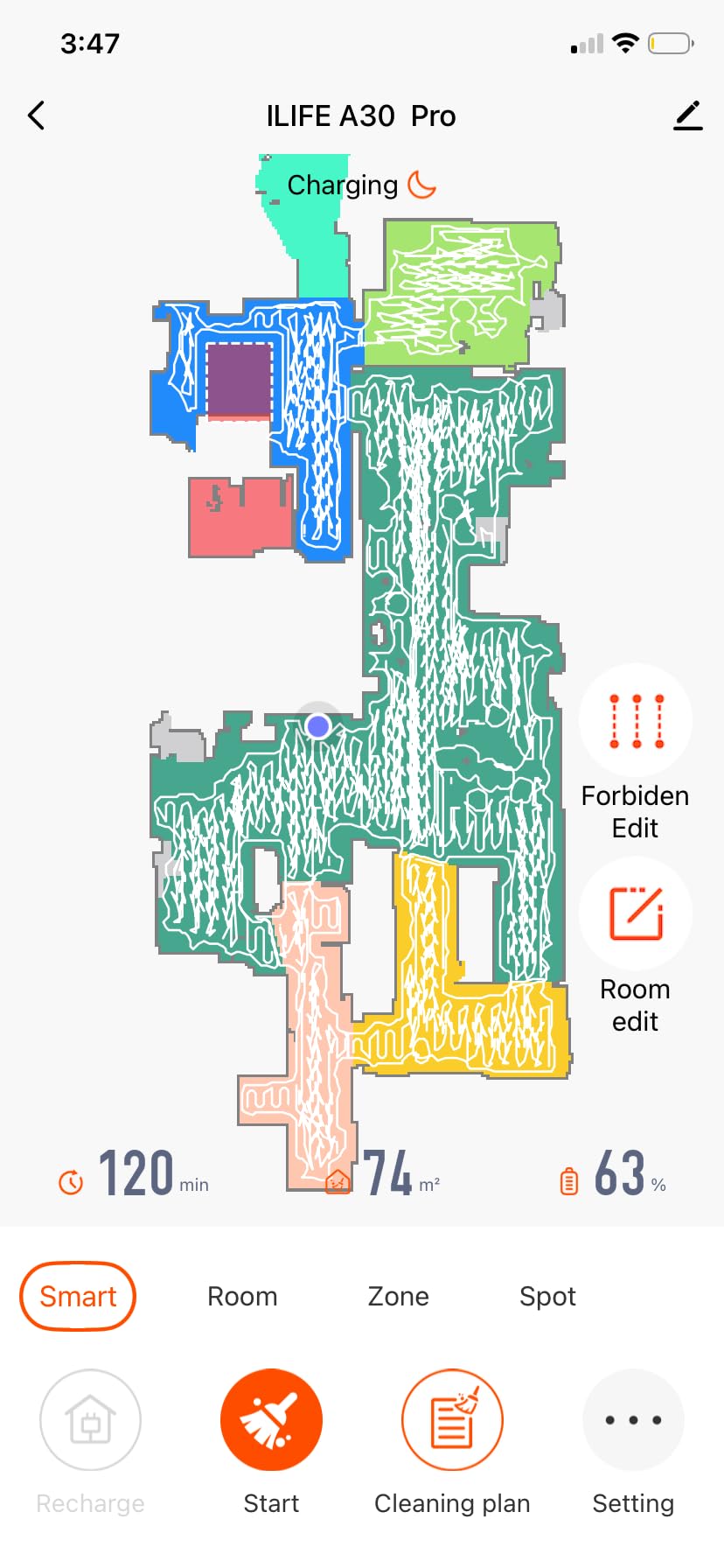 ILIFE A30 Pro Robot Vacuum and Mop, Self Emptying Station for 60 Days, 5000Pa Suction, LiDAR Navigation, No-Go Zones, 2.4G WiFi/App/Alexa/Remote Control, Clean Hard Floors to Medium-Pile Carpet, 110V - Customer Photo 4