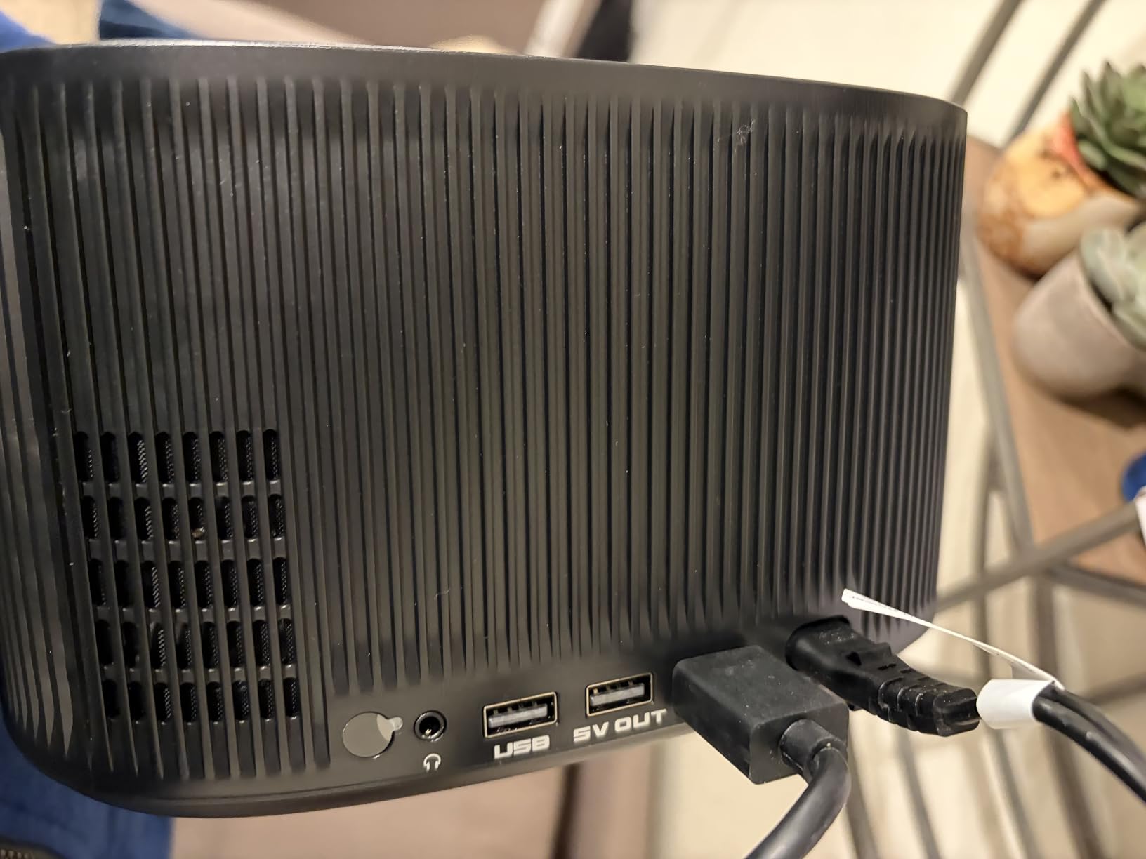 Projector-4K with WiFi and Bluetooth:[3000 ANSI/40W Dolby Audio/Official Licensed Apps], Outdoor-Projector with Smart OS 2.0 & AI Auto Focus,ONOAYO ONO5Pro 2.0 Smart Movie Projector for Indoor/Outdoor - Customer Photo 1