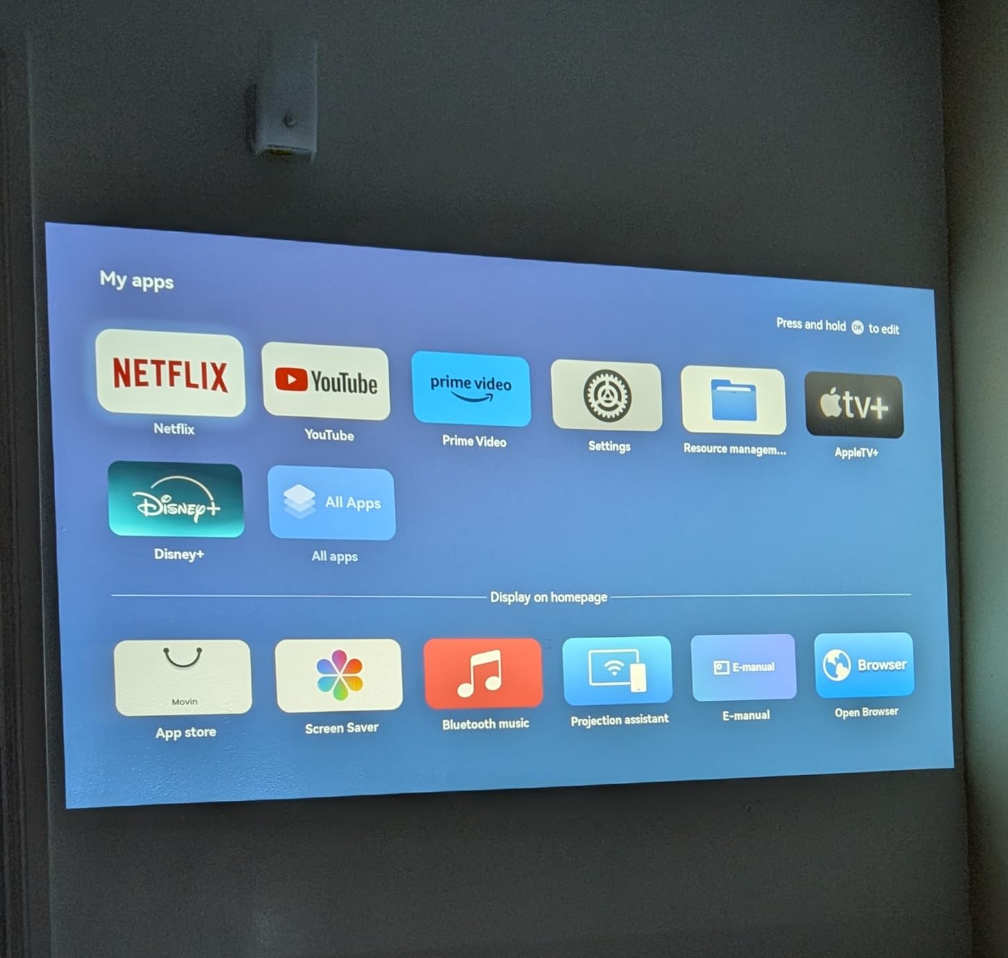 Projector-4K with WiFi and Bluetooth:[3000 ANSI/40W Dolby Audio/Official Licensed Apps], Outdoor-Projector with Smart OS 2.0 & AI Auto Focus,ONOAYO ONO5Pro 2.0 Smart Movie Projector for Indoor/Outdoor - Customer Photo 5