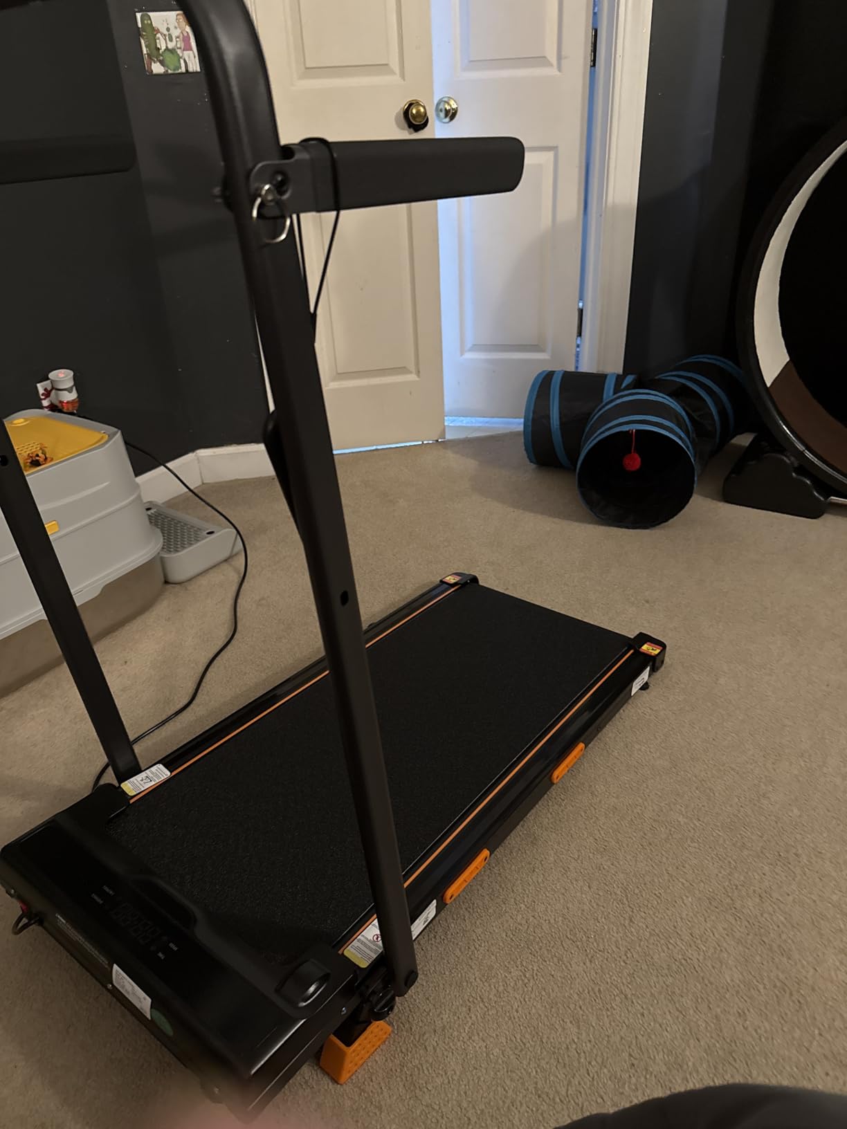 16% Incline Walking Pad Treadmills for Home Small, 4-in-1 Under Desk Treadmill with Handles, Foldable Treadmill with 2.5 HP Quiet Brushless, 330 LBS Capacity - Customer Photo 2